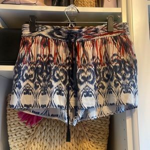 Joie Silk shorts. Size Large